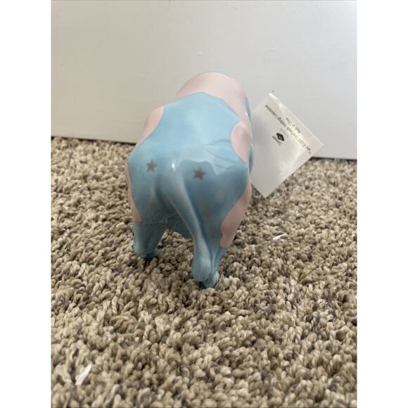 Cow Parade Lullaby Cow Moon & Stars Figurine #9182 2001 Westland Blue Clouds - Picture 5 of 10